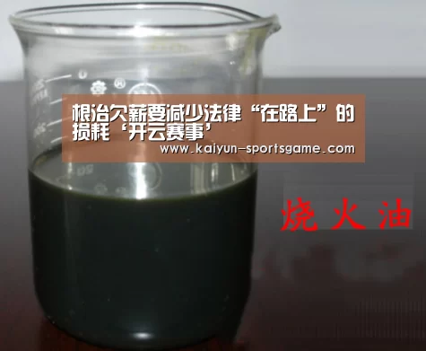 根治欠薪要减少法律“在路上”的损耗‘开云赛事’(图2) 开云赛事