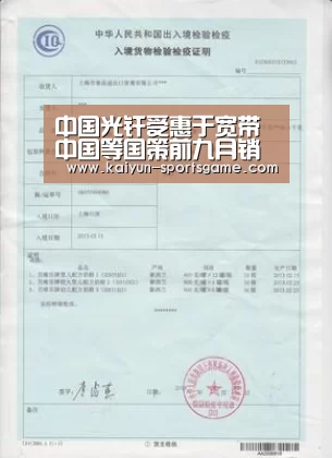 中国光纤受惠于宽带中国等国策前九月销售额升16%‘开云体育’(图1) 开云赛事